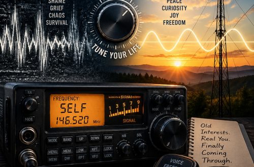 Radio signal analogy for healing trauma and rediscovering identity